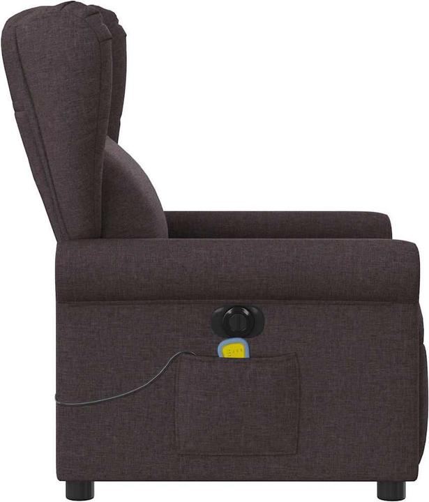 Immagine prodotto vidaXL Sedia da massaggio elettrica in tessuto marrone scuro