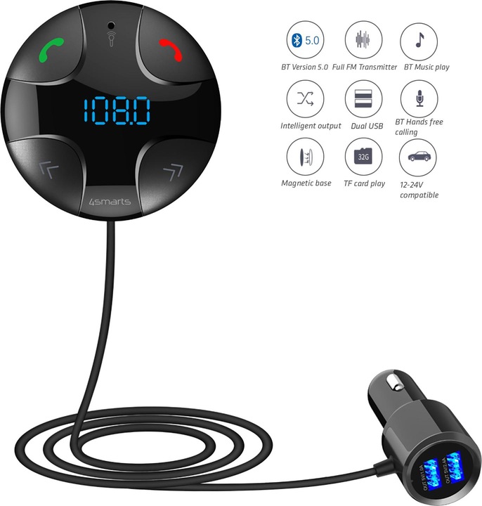 4smarts Kfz-FM-Transmitter DashRemote