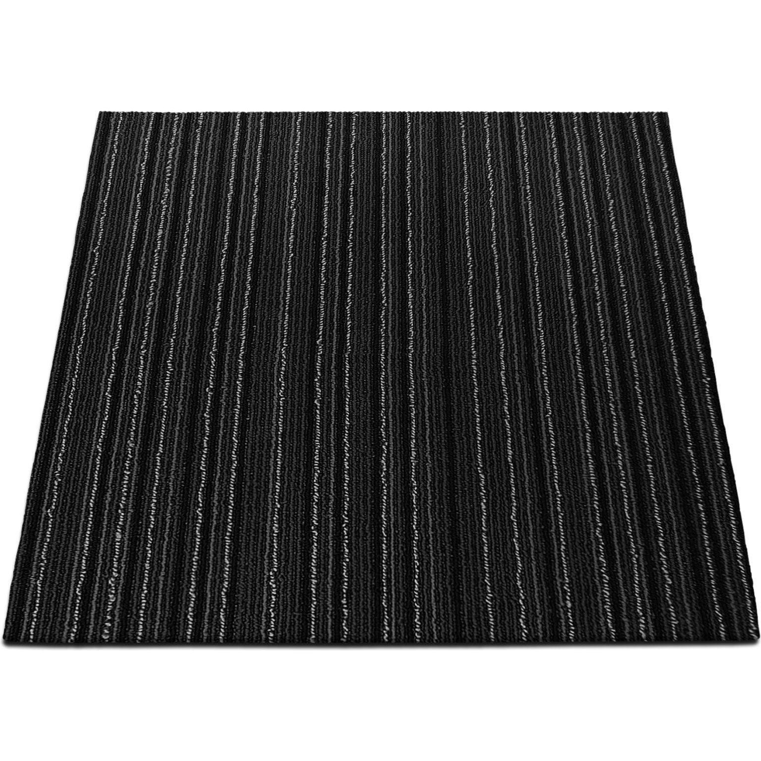 Thumbnail - Karat, Teppich, Teppichfliesen VeniceSchwarz, J4, 50 x 50 cm (50 x 50 cm)