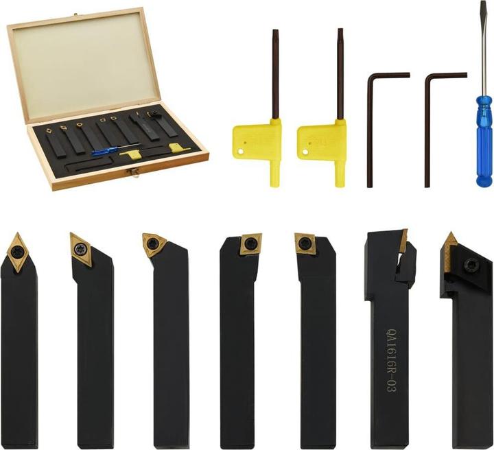 Actual product image vidaXL Drehmeissel-Set mit Wendeplatten