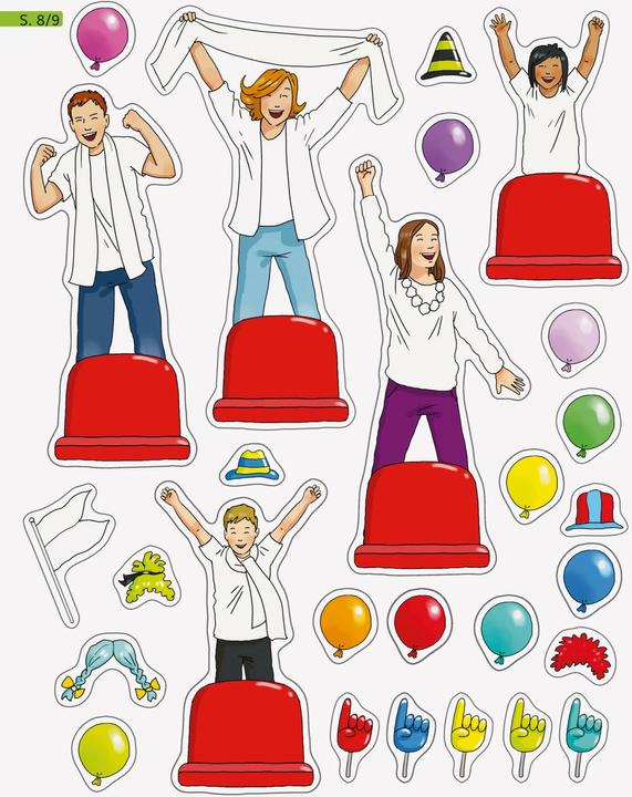 Actual product image Ravensburger Mein Ausmalstickerbuch Fussball - Large book with over 300 stickers, lots of stickers to colour in