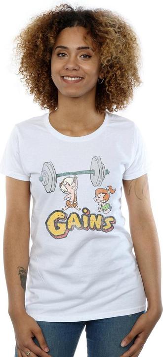 Image du produit The Flintstones - T-shirt BAM BAM GAINS DISTRESSED - Femme (XL)
