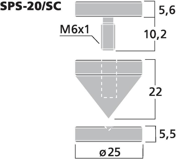 Actual product image Monacor Set of speaker spikes (4 pcs.)