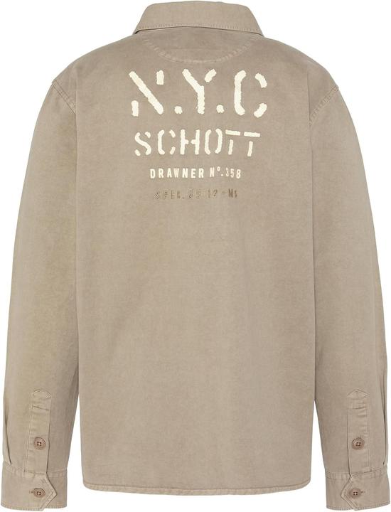 Immagine prodotto Schott Nyc Camicia militare a maniche lunghe in cotone lavato (M)