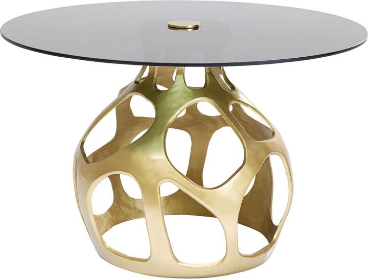 Actual product image Kare Design Table Volcano Gold Ø120cm (120 x 120 x 76 cm)