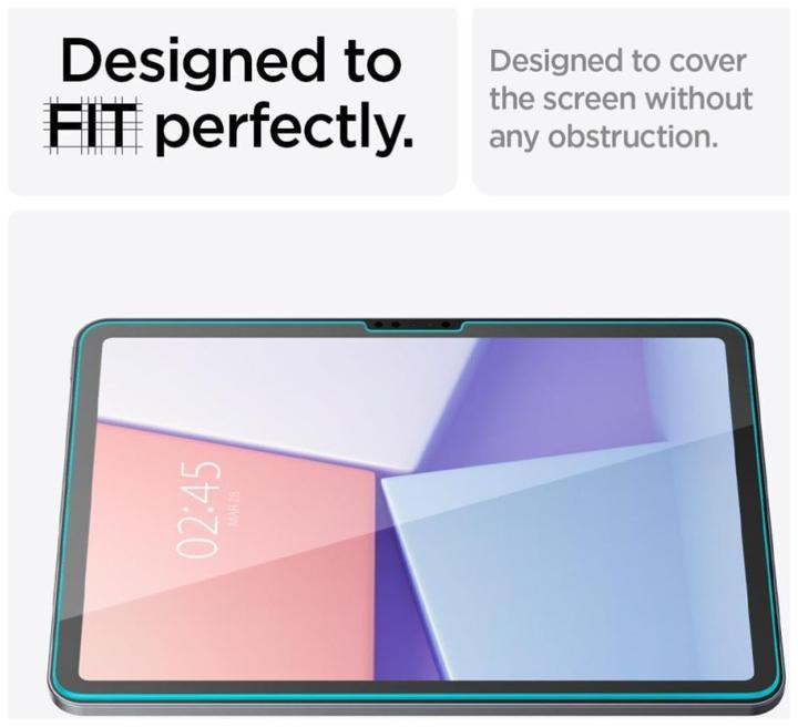 Actual product image Spigen GLAS.tR EZ Fit iPad Air 11 2024 Glass Screen Protector (1 pcs., Apple iPad Air 11 2024)