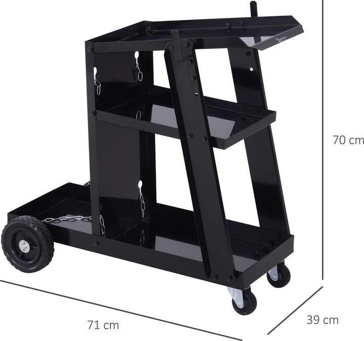 Actual product image Durhand Welding trolley with safety chain (50 kg)