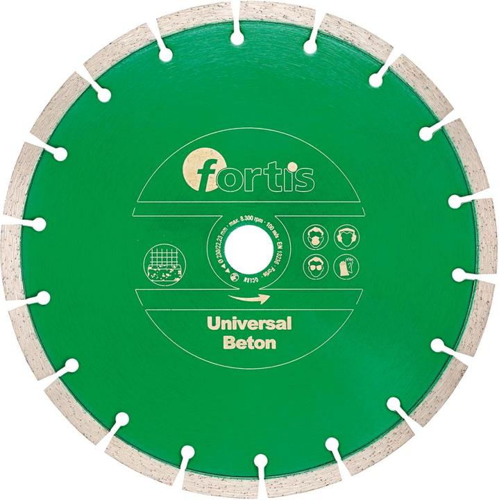 Actual product image Magni Diamond cutting disc universal concrete Ø 125 mm sintered 10 mm bore 22.2 mm FORTIS