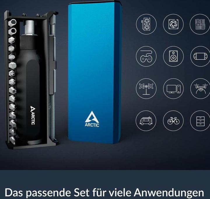 Actual product image Arctic Ratschenschraubendreher -Toolkit dunkelblau
