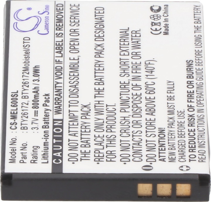 Produktbild XCell Akku passend für den Emporia EL600 Akkutyp BTY26172 Mobistel Elson EL600, 52x34x4,5mm