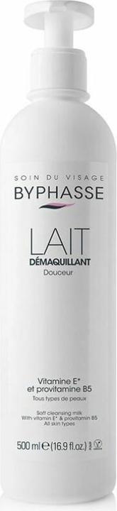 Actual product image Byphasse LECHE DESMAQUILLANTE DOUCEUR cara y ojos 500 ml (Cleansing lotion, 500 ml)