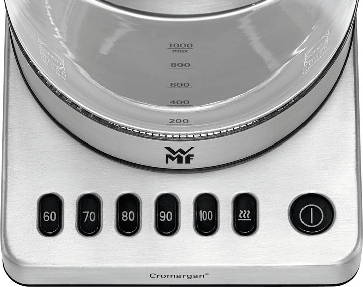Produktbild WMF Kümi Vario Glas-Wasserkocher mit Temperatureinstellung (413180012) (1 l)