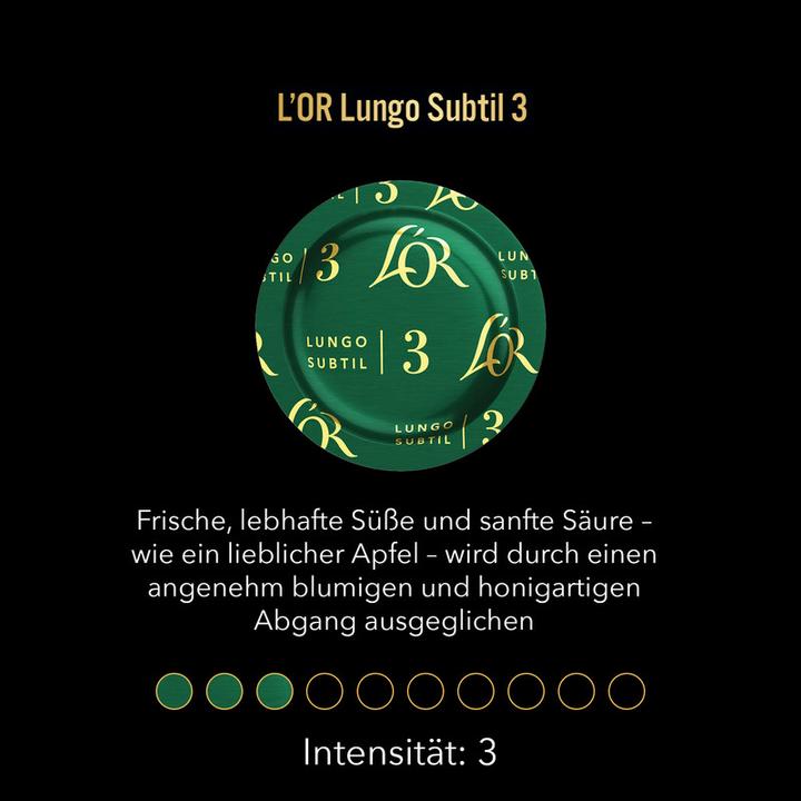 Produktbild L’OR Espresso Lungo Subtil (50 x Port.)