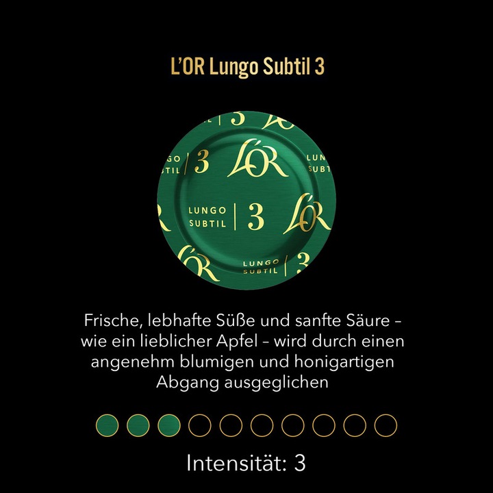 Image du produit L’OR Espresso Pads Lungo Subtil (50 x Port.)