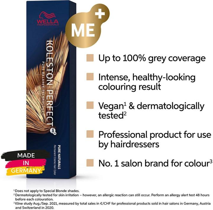 Immagine prodotto Wella Koleston Perfect Me+ Pure Naturals (9/03 Biondo chiaro naturale, oro, biondo, oro)