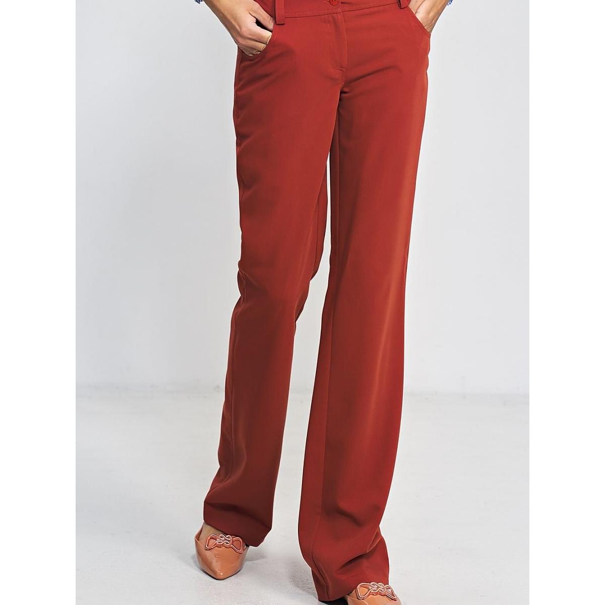 Nife, Damen, Hosen, Lange Hose, Rot, (36)