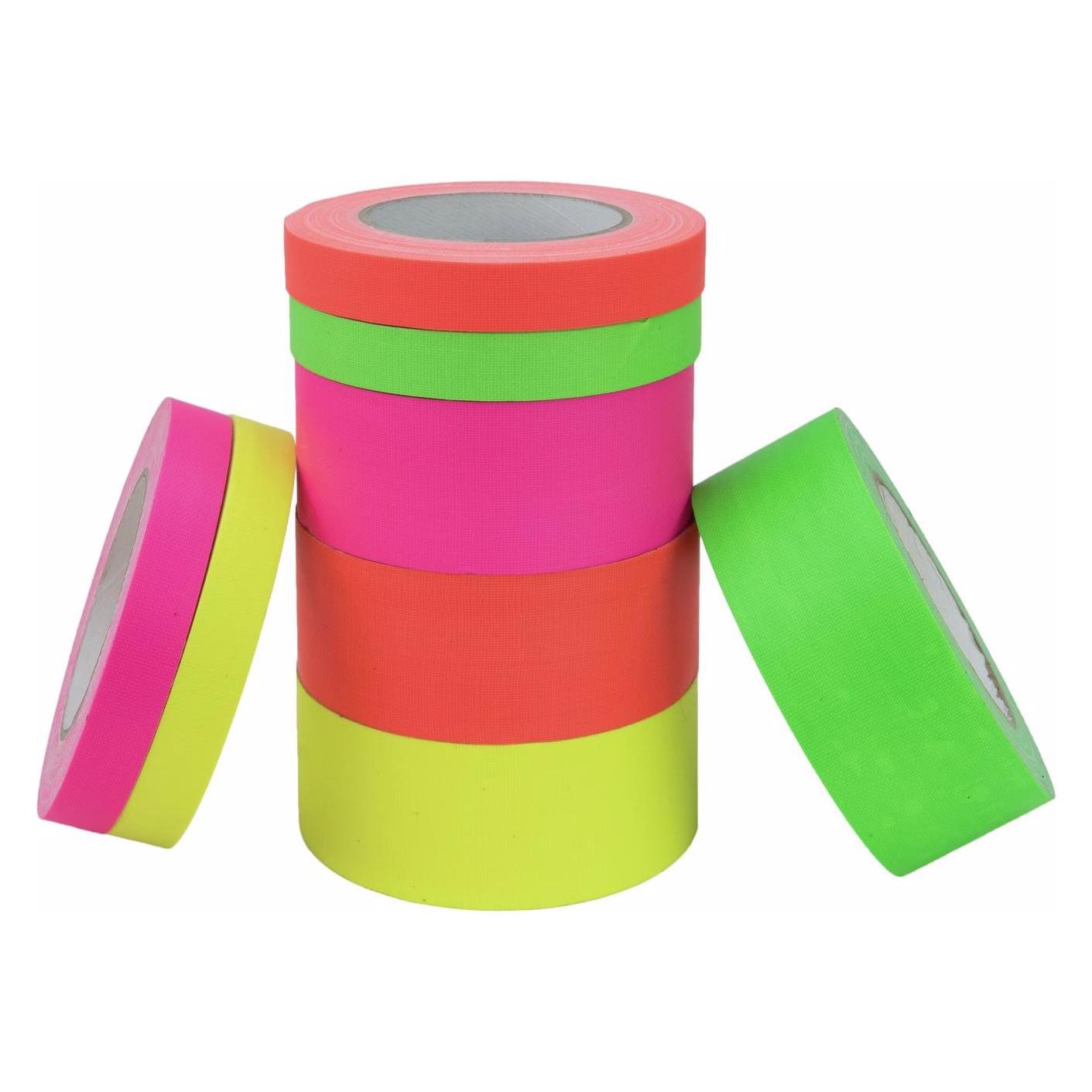 Accessory, Plakband, Gaffelband 50mm X 25m Neon Oranje Uv-actief (50 mm)