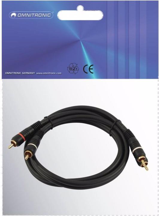 Immagine prodotto Omnitronic Cavo Cinch 2x2 0,3m (0.30 m, Cinch)