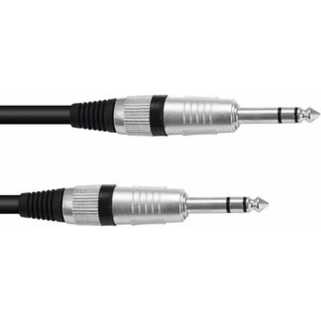 Omnitronic Klinkenkabel 6,3 stereo 1m sw ROAD (1 m, 2.5mm), Audio Kabel