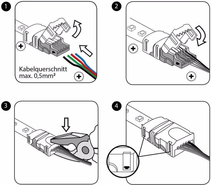 Produktbild Eurolite LED Strip flexibler Verbinder 2Pin 10mm (2 cm)
