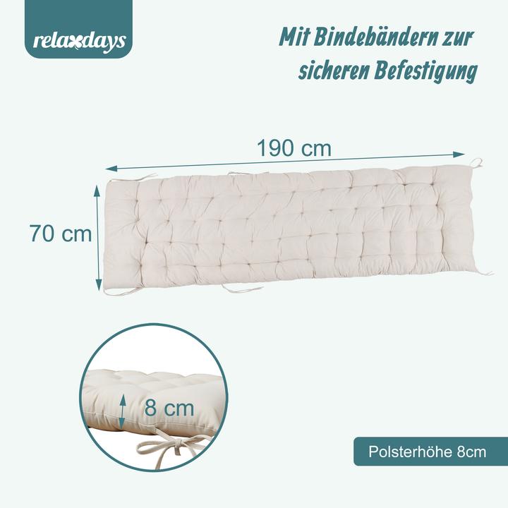 Immagine prodotto Relaxdays cuscino (190 x 70 cm)