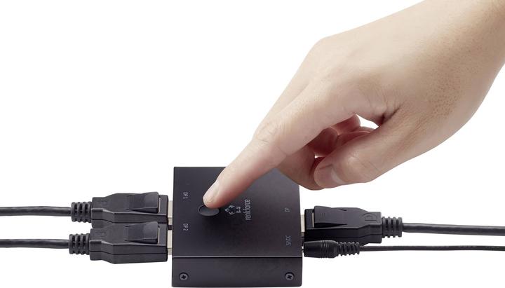 Actual product image Renkforce DisplayPortSwitch bidirektional passiv