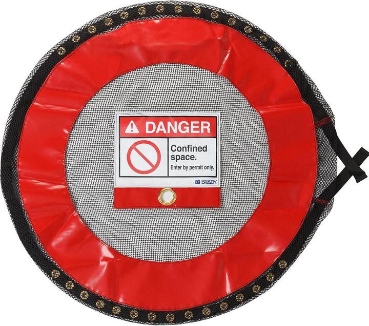Actual product image Brady Ventilated lockable covers Covers, PVC-coated polyester, Red, Narrow space - L (1 pcs.