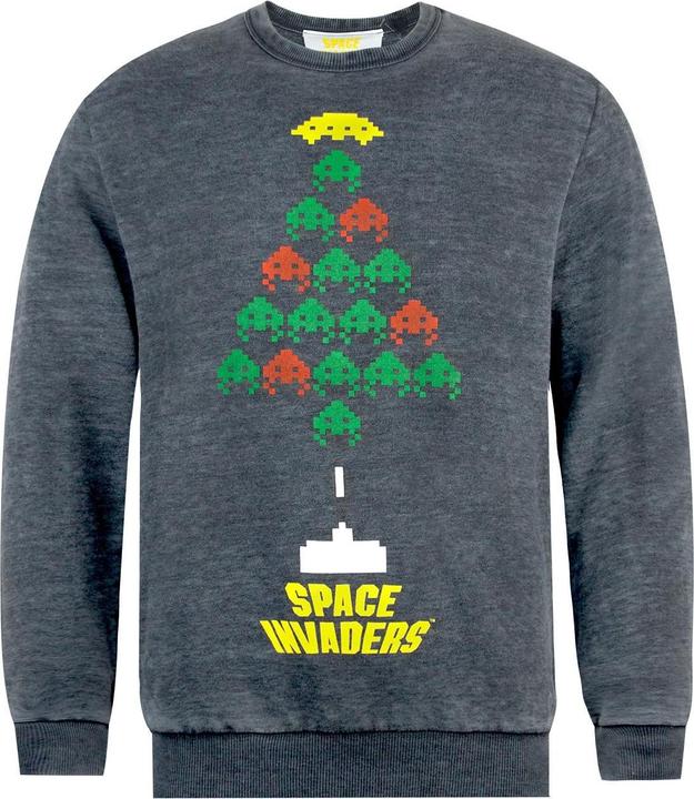 Immagine prodotto Space Invaders Felpa Tree Burnout design natalizio (XL)