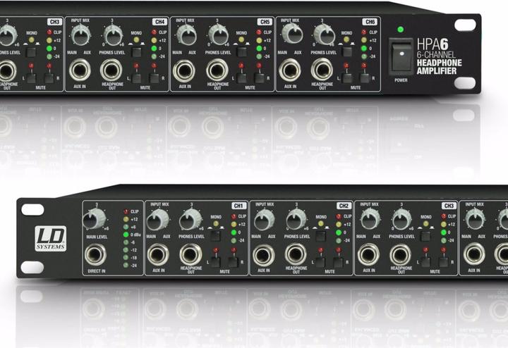 Actual product image LD Systems HPA 6 19" headphone amplifier