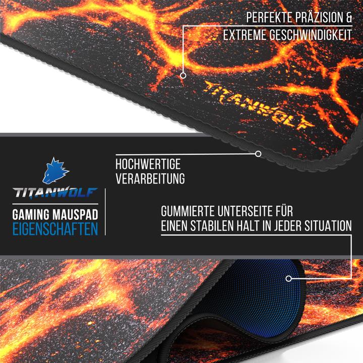 Immagine prodotto CSL Tappetino per mouse da gioco, XXL, tappetino per mouse, 900 x 400 x 3 mm, tappetino da tavolo (XXL)