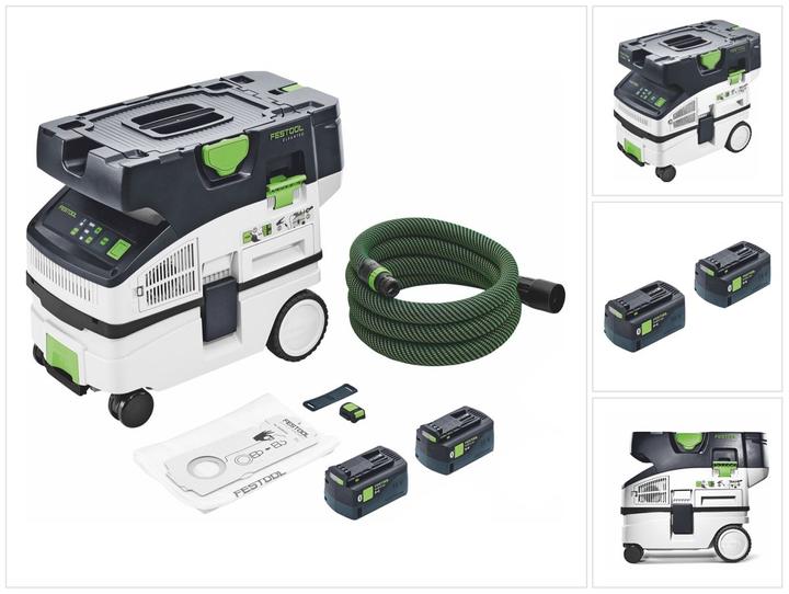 Image du produit Festool CTLC MINI I-Basic Akku Absaugmobil 36 V ( 2x 18 V ) Staubkl. L + 2x Akku 5,0 Ah - ohne (Système d'aspiration)