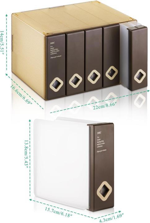 Produktbild AhfuLife CD/DVD/Blu-ray Aufbewahrung Boxen (CDs)