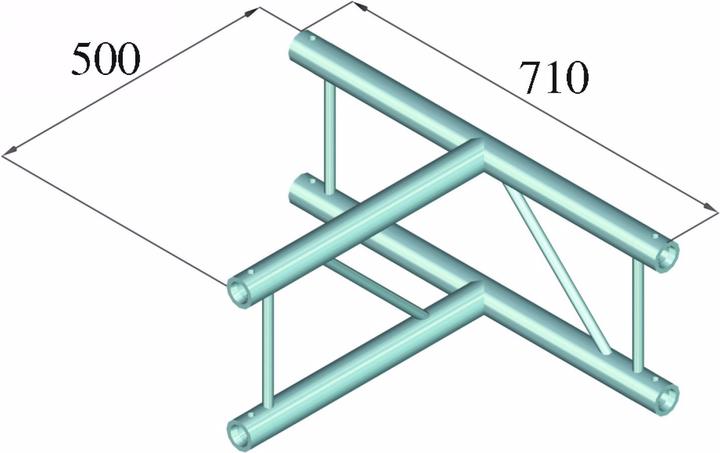 Actual product image Alutruss BILOCK BQ2-SPAT36V 3-way T-piece 90° bw