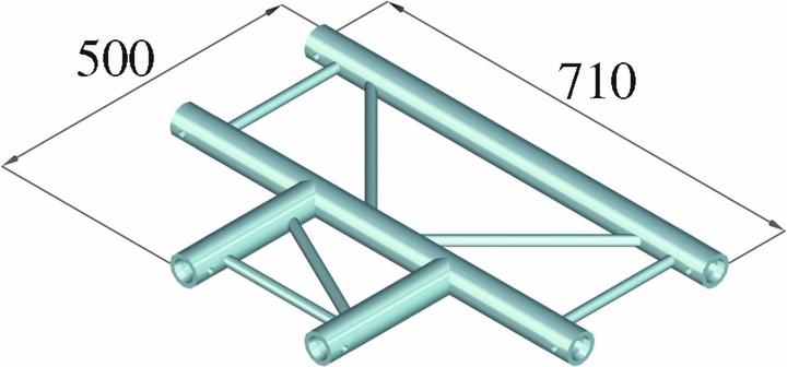 Actual product image Alutruss BILOCK BQ2-SPAT35H 3-way T-piece 90° bw