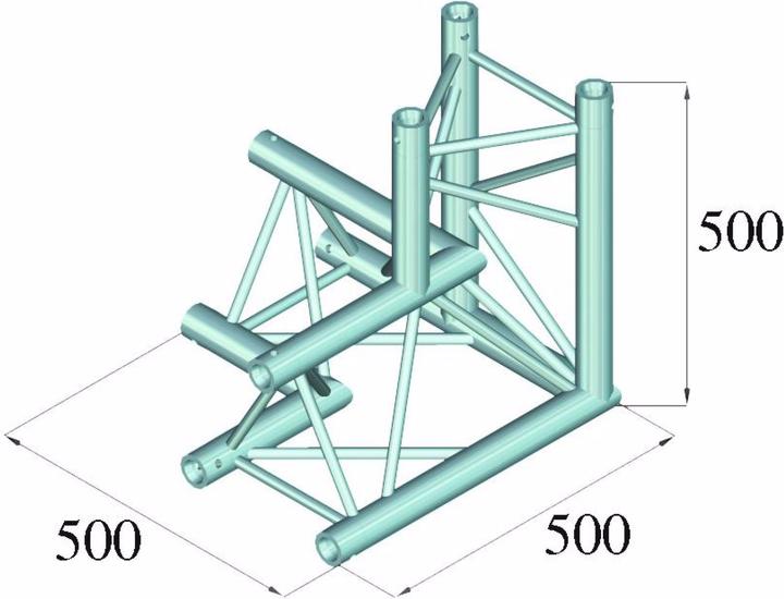 Actual product image Alutruss TRILOCK 6082AL-33 3-way corner // right