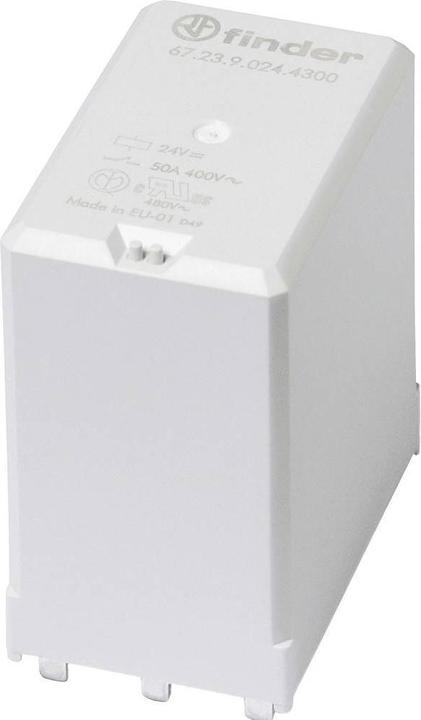 Image du produit Finder 67.23.9.005.4300 Relais pour circuit imprimé 5 V/DC 50 A 3 contacts NO 1 pc.