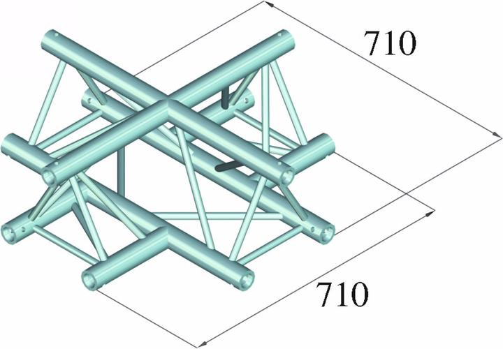 Actual product image Alutruss TRILOCK 6082AC-41 4-way cross piece