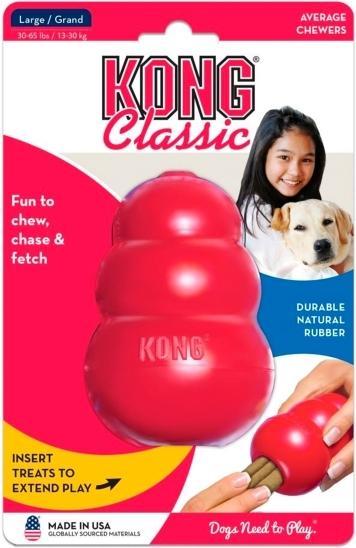 Actual product image KONG Classic (Dog chew toy, Dog food toy, Retrieval)