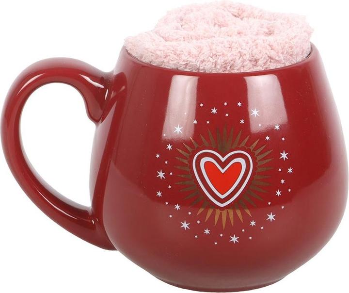 Actual product image Something Different Sacred Heart Mug and Sock Set (500 ml, 1x)