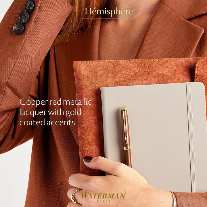 Productafbeelding Waterman Hémisphère Understated Edition - Füllfederhalter (Goud, Koperrood, 1x)