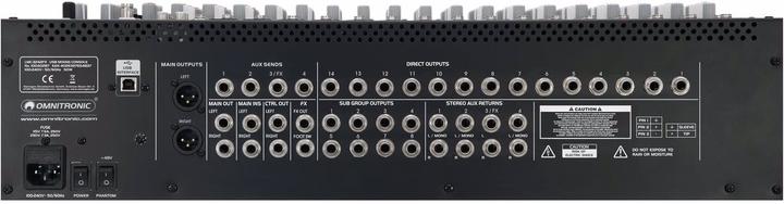 Actual product image Omnitronic LMC-3242FX USB Mixer (Studio- and Livemixer)