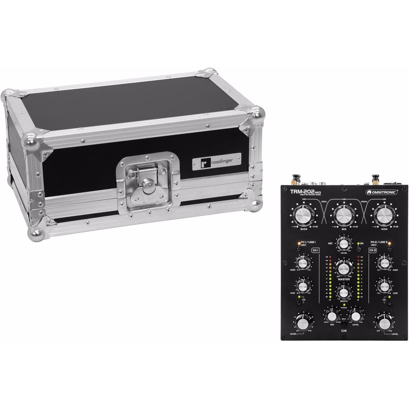 Omnitronic Set TRM-202MK3 + Case, Mischpult
