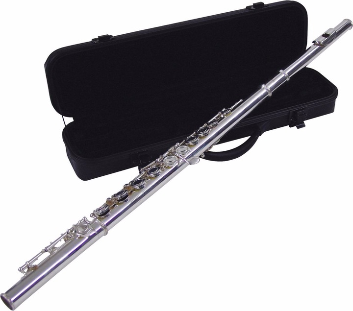 Actual product image Dimavery QP-10 C transverse flute, silver plated (Transverse flute)