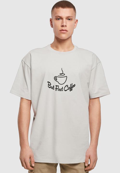 Produktbild Merchcode But First Coffee Heavy Oversized Tee - 117871 (L)
