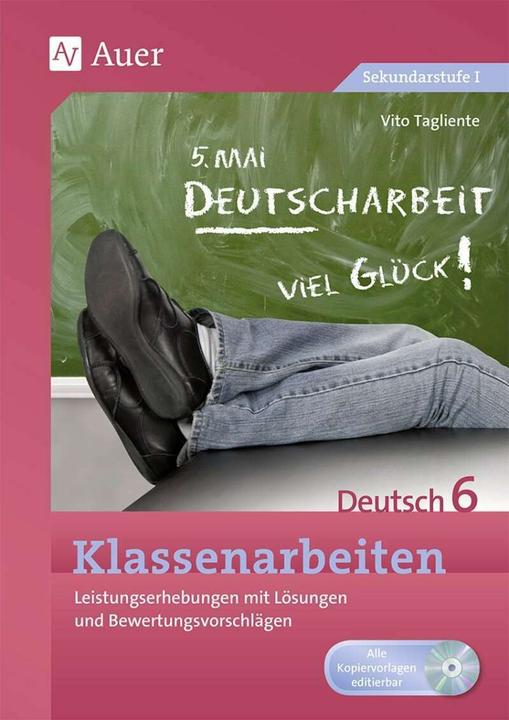 Produktbild Klassenarbeiten Deutsch 6 (Deutsch, Vito Tagliente, 2019)