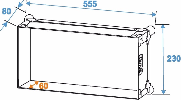 Immagine prodotto Roadinger Cremagliera Profi 4HE 45cm (Caso da 19 pollici)