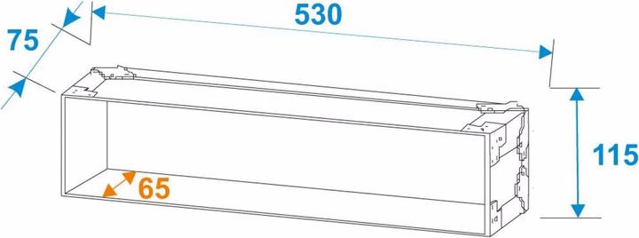 Produktbild Roadinger Rack Profi 2HE 25cm (19" Rack)