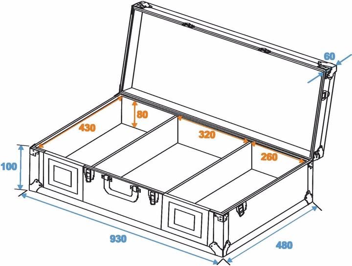 Actual product image Roadinger Universal console DIGI-1 2xCD/1xM-12 sw (Universal)