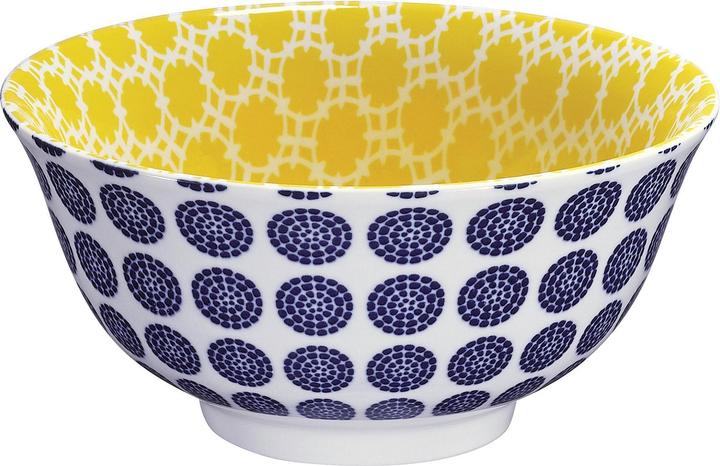 Cilio Bowl Amici Punkte Porzellan 500 ml (15 cm, 0.50 l, 1x)