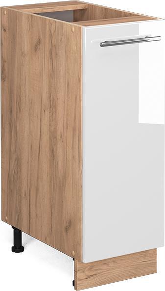 Goldkraft Eiche, Weiss, Weiss Hochglanz